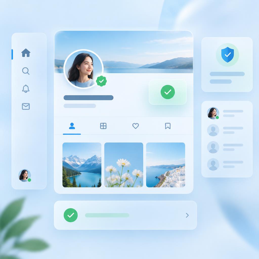 A recovered and verified social media account dashboard